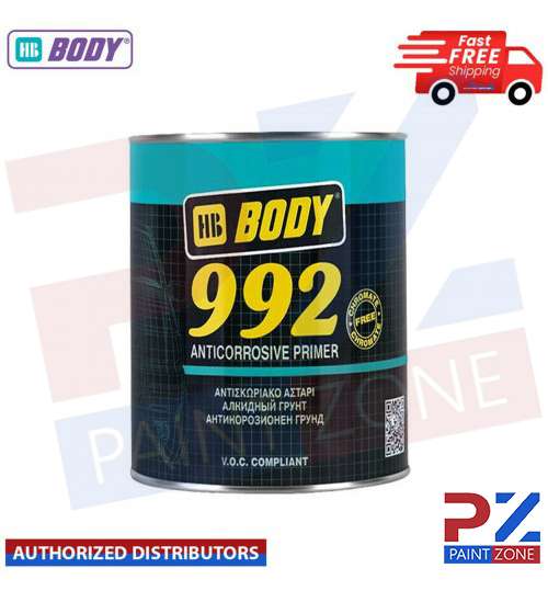 HB BODY 992 Anti rust primer, Anti corrosive GREY 1KG
